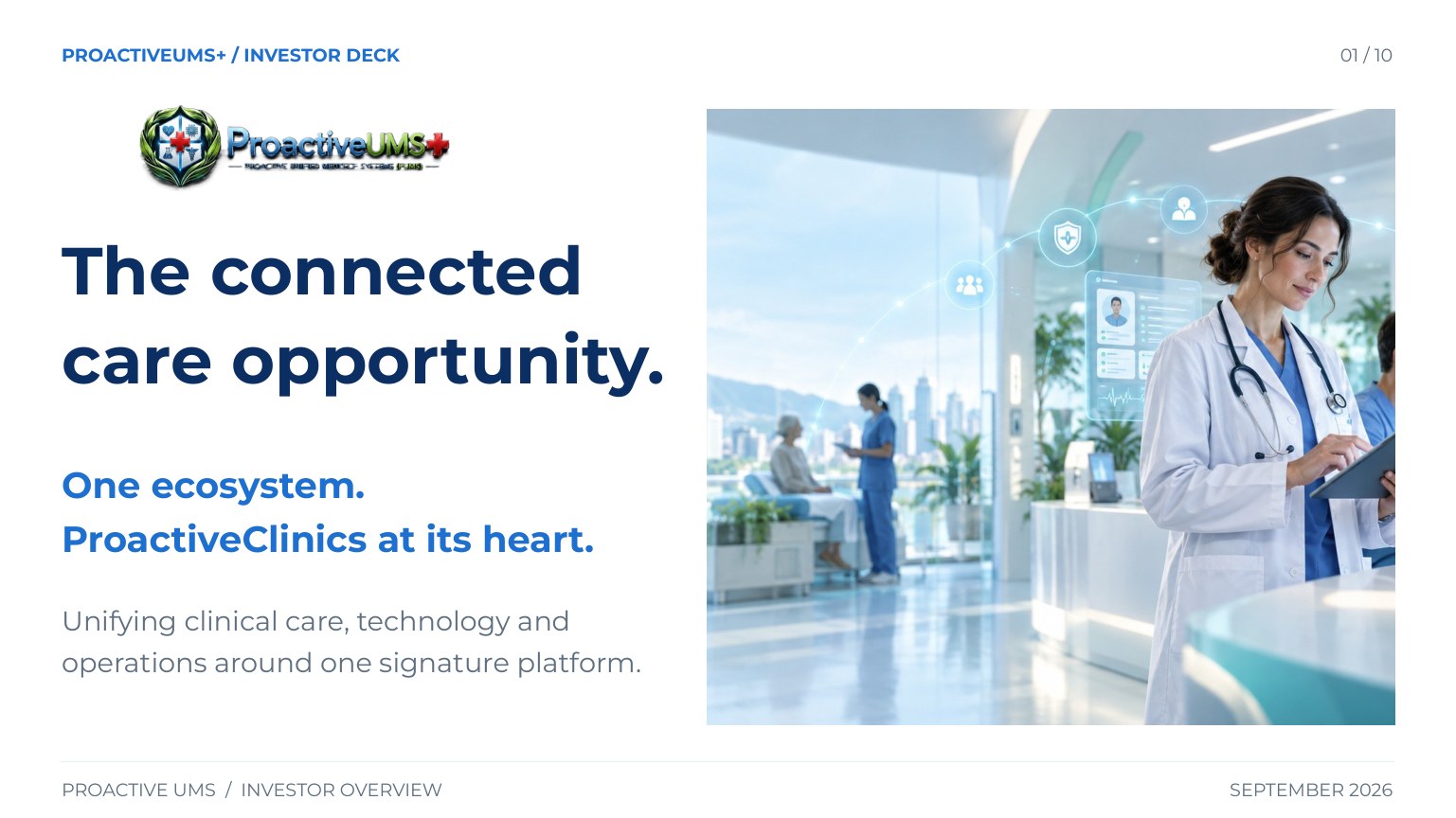 Slide 1: The connected care opportunity.